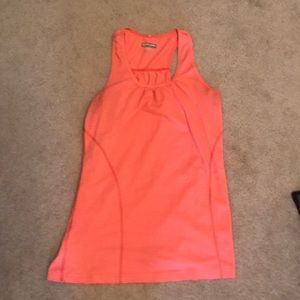 Pink striped workout tank